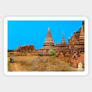 Bagan shrines. Sticker